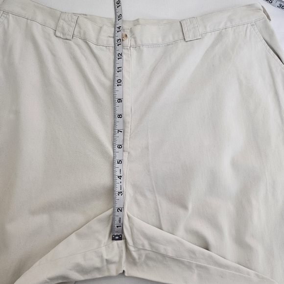 J. Jill Stone Beige Cotton Cropped Pants 24W High Rise Straight Leg NWT Plus - Picture 9 of 10